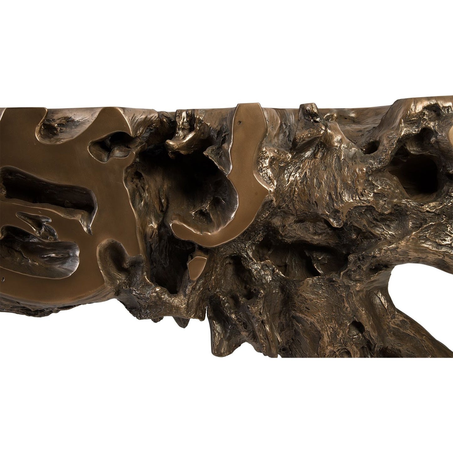 029 SR-820426 | Closeup | Freeform Console Table by Phillips Collection. Made from unique in a rustic style.