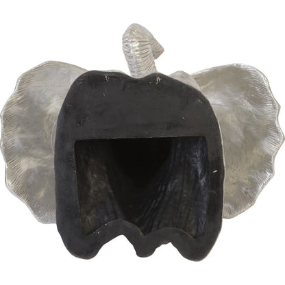 Elephant Wall Art by Phillips Collection in silver and silver leaf. Made from resin in a eclectic & global style.