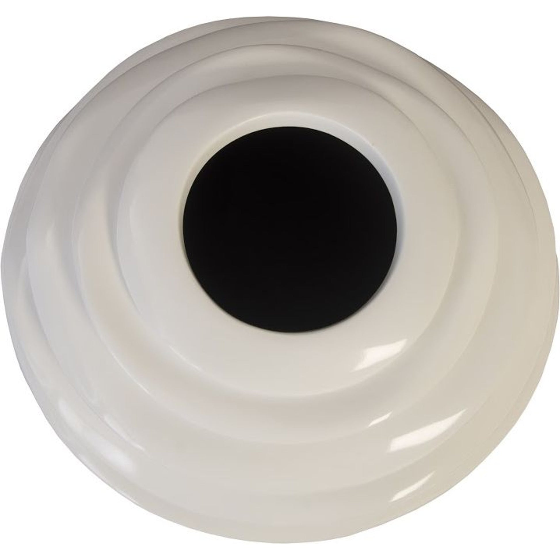 Spiral Planter by Phillips Collection in white. Made from resin in a modern style.