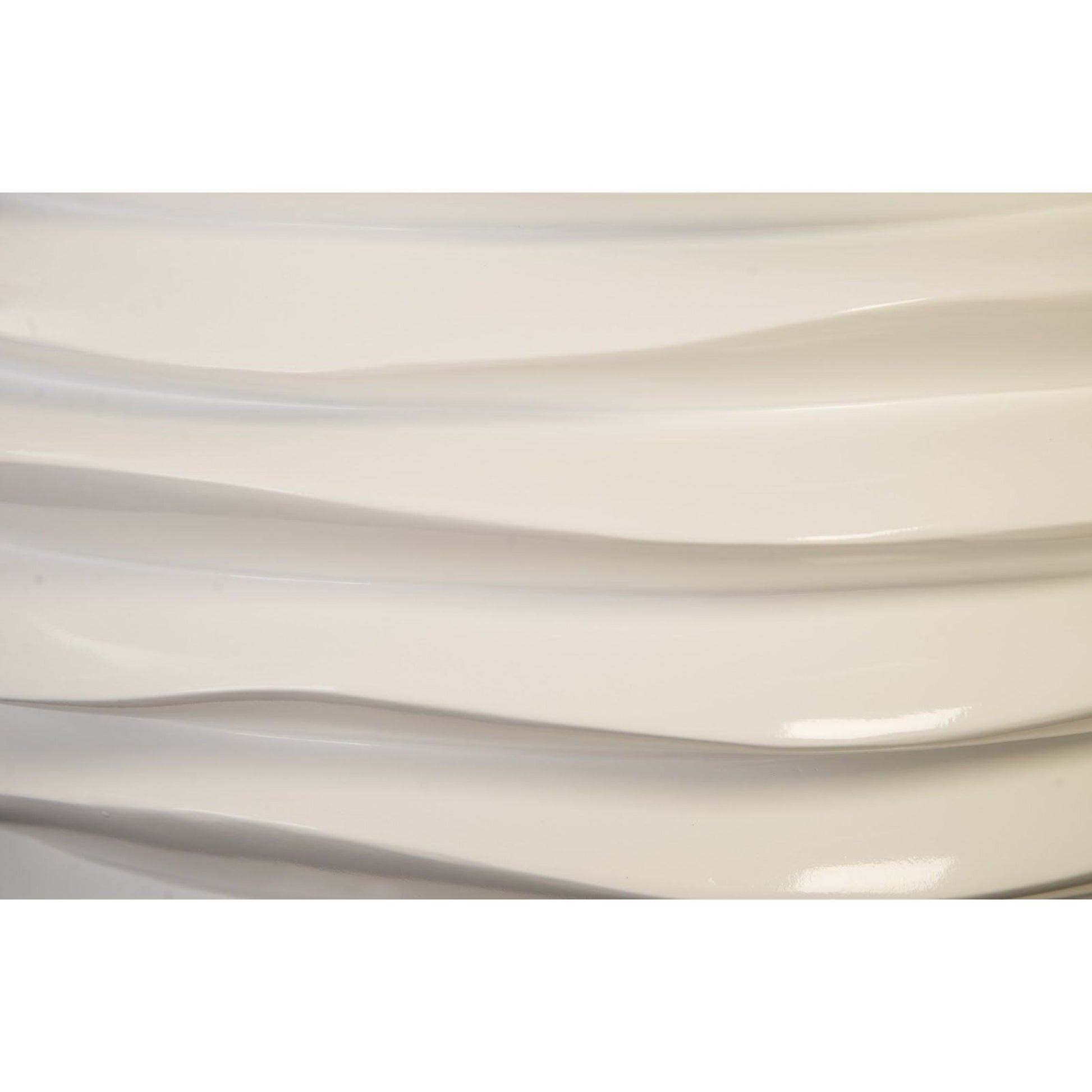 Spiral Planter by Phillips Collection in white. Made from resin in a modern style.