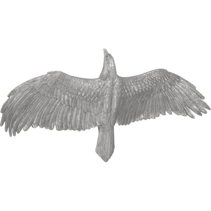 Soaring Eagle Wall Art by Phillips Collection in silver and silver leaf. Made from resin in a eclectic & global style.