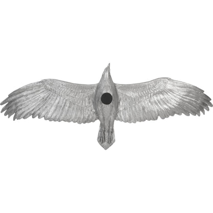 Soaring Eagle Wall Art by Phillips Collection in silver and silver leaf. Made from resin in a eclectic & global style.