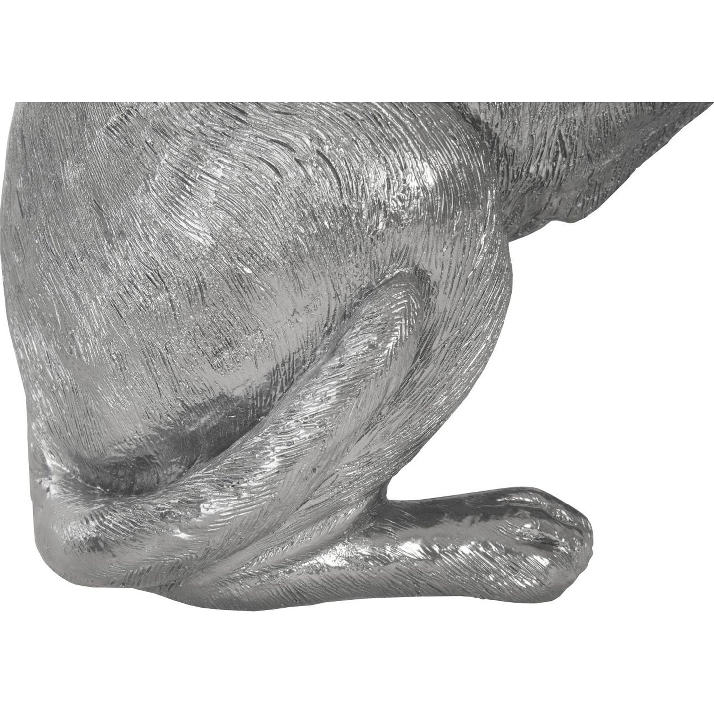 005 SR-820566 | Closeup | Labrador by Phillips Collection in silver and liquid silver. Made from resin in a transitional style.