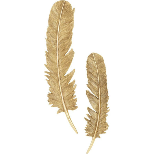 Feathers Wall Art (Set of 2) by Phillips Collection. Made from resin in a modern style.