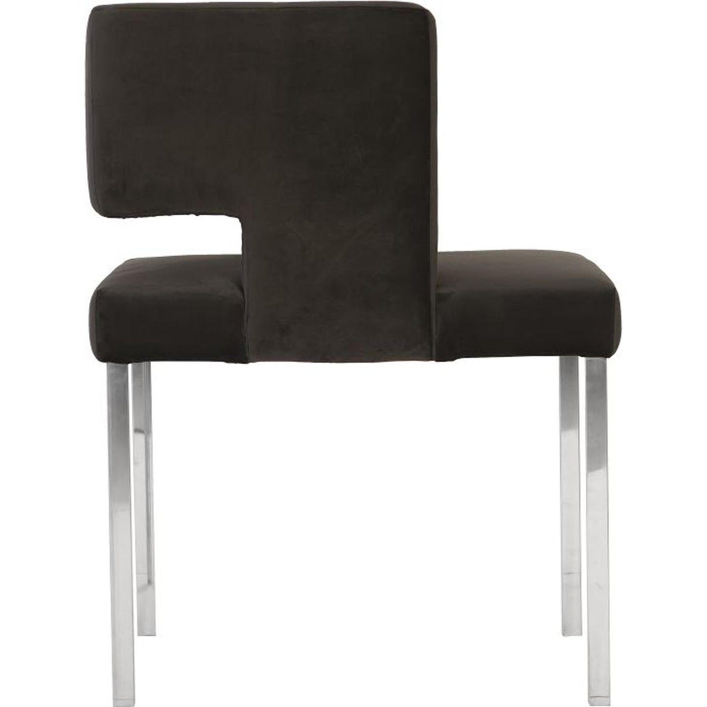 002 SR-820767 | Additional Silo | Raffia Dining Chair by Phillips Collection in black, silver. Made from other fabrics in a modern style.