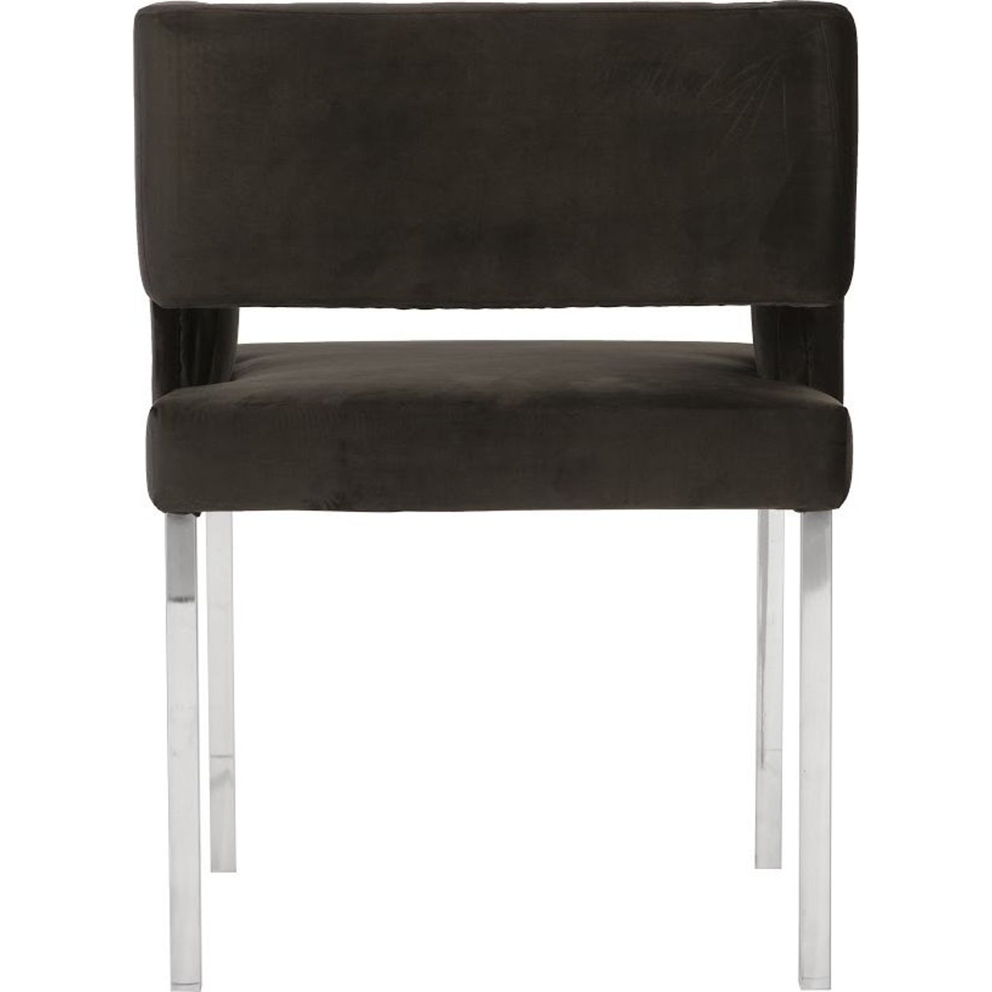 001 SR-820767 | Additional Silo | Raffia Dining Chair by Phillips Collection in black, silver. Made from other fabrics in a modern style.