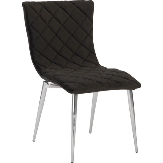 Cayman Dining Chair by Phillips Collection in black, silver. Made from other fabrics in a modern style.