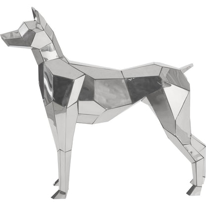 Crazy Cut Dog by Phillips Collection in silver. Made from metal in a modern style.