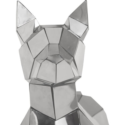 Crazy Cut Dog by Phillips Collection in silver. Made from metal in a modern style.