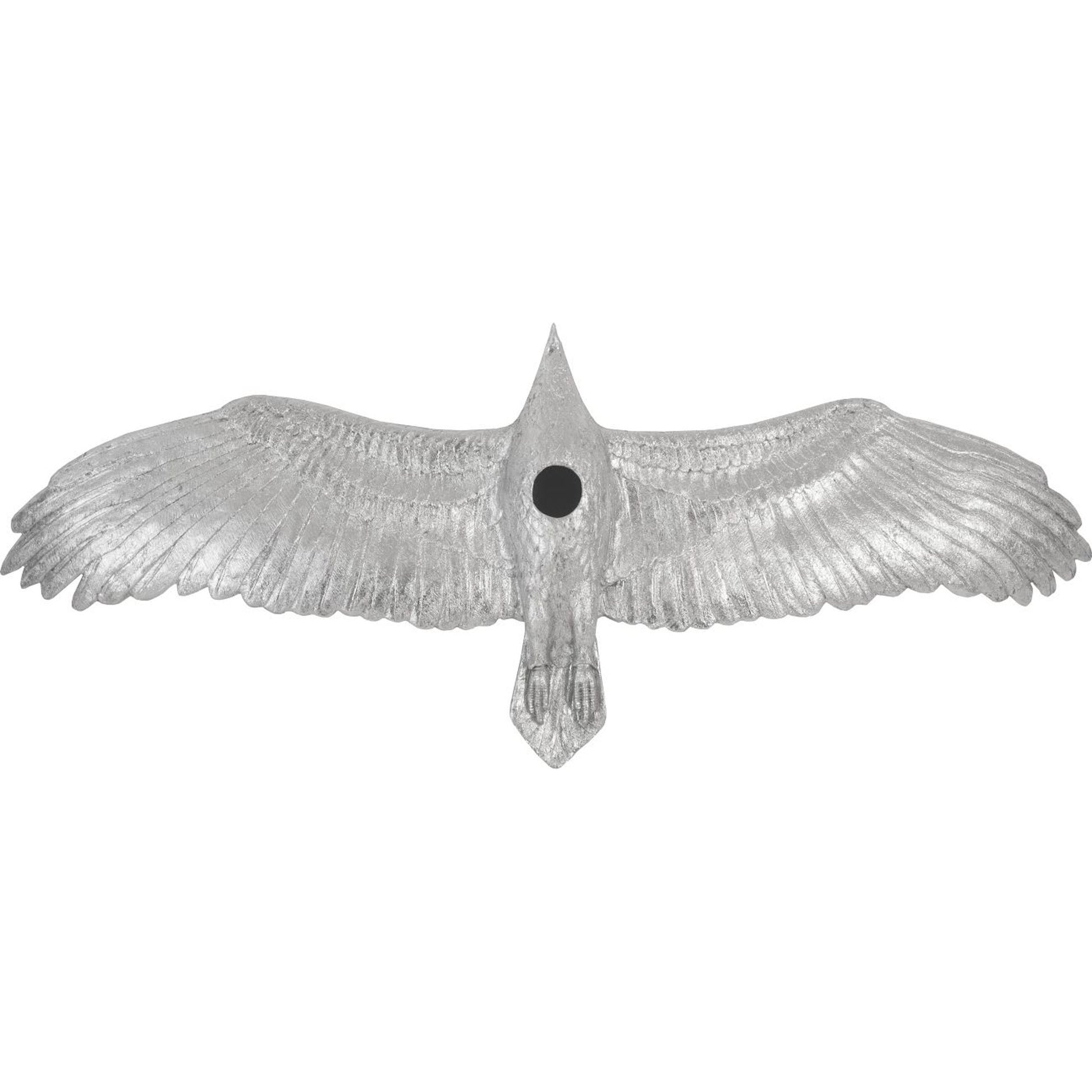 Soaring Eagle Wall Art by Phillips Collection in silver and silver leaf. Made from resin in a eclectic & global style.