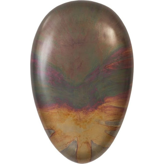 Patina Wall Stone by Phillips Collection in brown and copper patina. Made from fiberglass in a eclectic & global style.