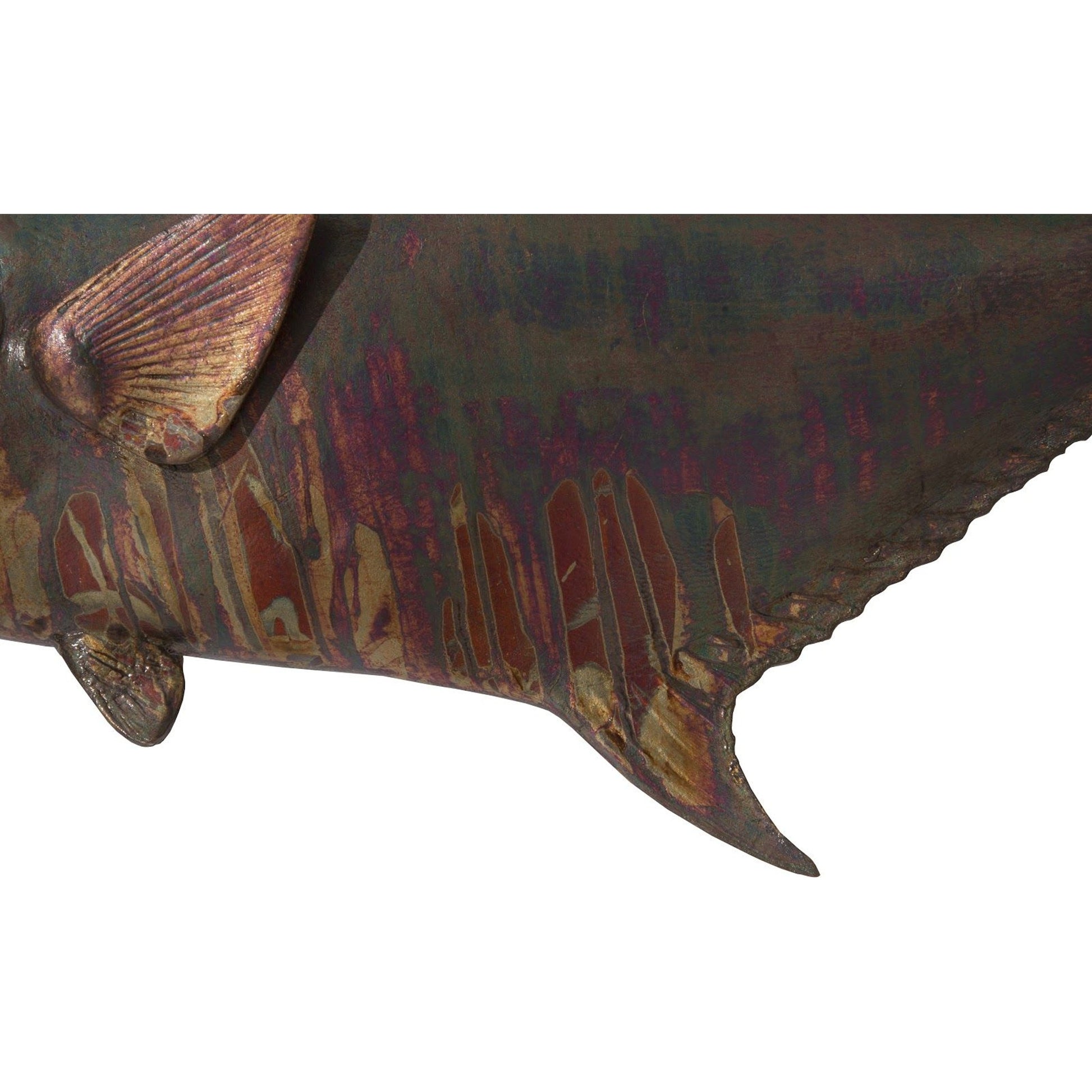 Permit Fish Wall Sculpture by Phillips Collection. Made from resin in a modern style.