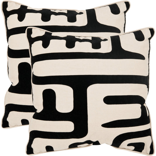 Avon Pillow (Set of 2) by HedgeApple Essentials in black. Made from unique in a modern style.