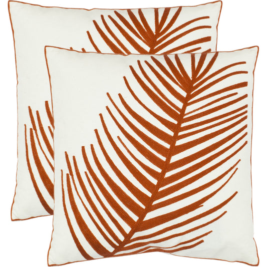 Massac Pillow (Set of 2) by HedgeApple Essentials in orange. Made from unique in a traditional style.