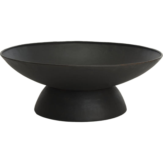 Talleyrand Fire Pit by HedgeApple Essentials in black. Made from iron in a modern style.