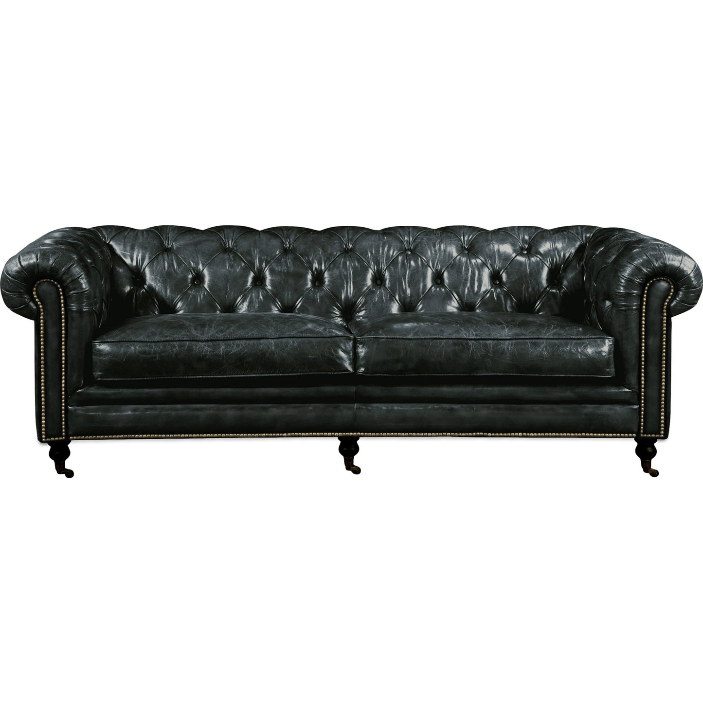 000 S-699856 | Primary Silo | Birmingham Sofa by Moe's Home Collection. Made from top grain leather, hardwood, plywood frame in a traditional style.