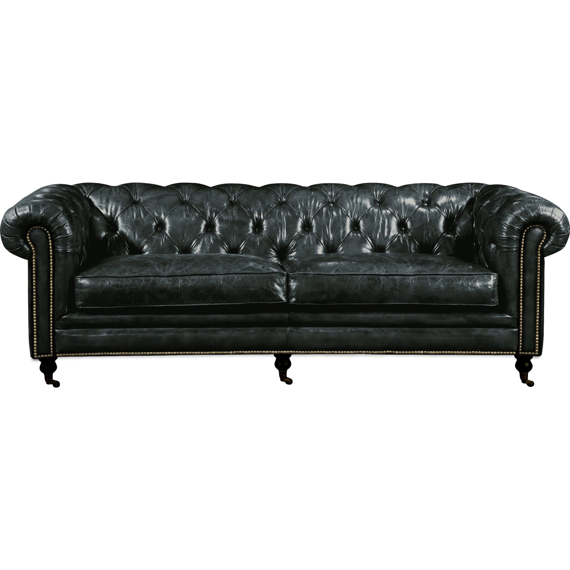 Birmingham Sofa by Moe's Home Collection. Made from top grain leather, hardwood, plywood frame in a traditional style.