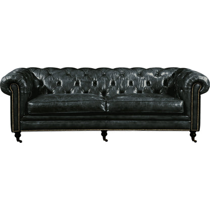 Birmingham Sofa by Moe's Home Collection. Made from top grain leather, hardwood, plywood frame in a traditional style.