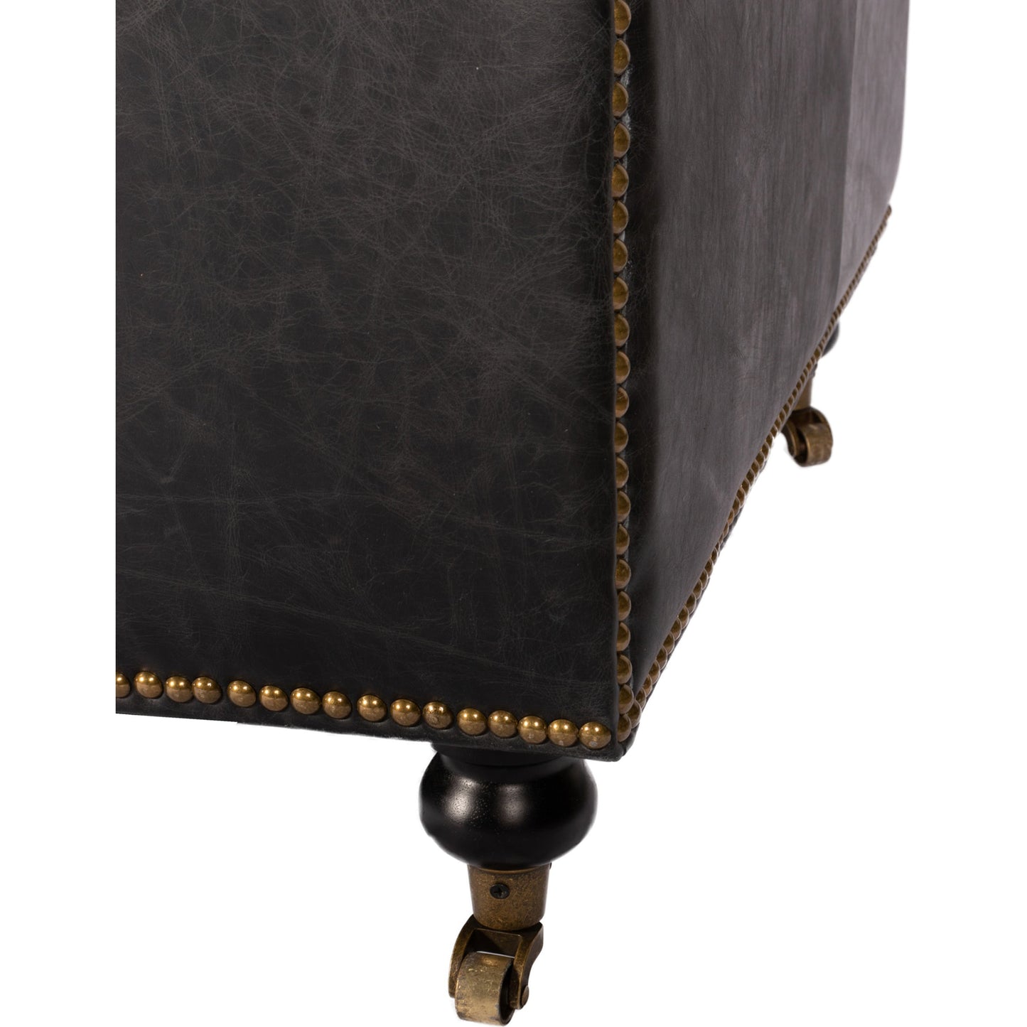 015 S-699856 | Closeup | Birmingham Sofa by Moe's Home Collection. Made from top grain leather, hardwood, plywood frame in a traditional style.