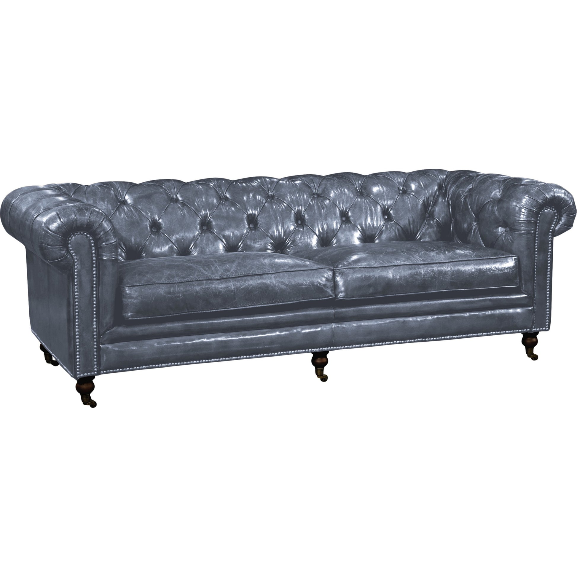 Birmingham Sofa by Moe's Home Collection. Made from top grain leather, hardwood, plywood frame in a traditional style.