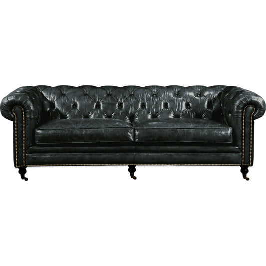 Birmingham Sofa by Moe's Home Collection. Made from top grain leather, hardwood, plywood frame in a traditional style.