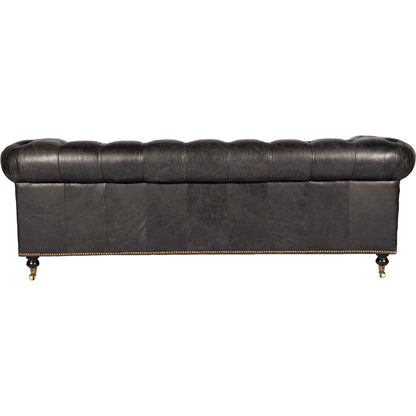 Birmingham Sofa by Moe's Home Collection. Made from top grain leather, hardwood, plywood frame in a traditional style.