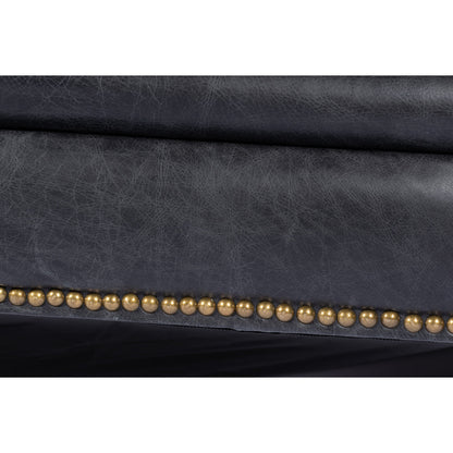Birmingham Sofa by Moe's Home Collection. Made from top grain leather, hardwood, plywood frame in a traditional style.