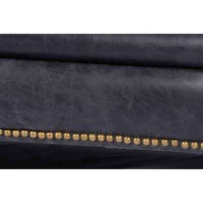 Birmingham Sofa by Moe's Home Collection. Made from top grain leather, hardwood, plywood frame in a traditional style.