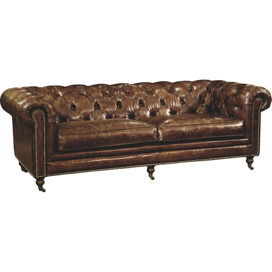 Birmingham Sofa by Moe's Home Collection. Made from top grain leather, hardwood, plywood frame in a traditional style.