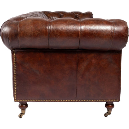 Birmingham Sofa by Moe's Home Collection. Made from top grain leather, hardwood, plywood frame in a traditional style.