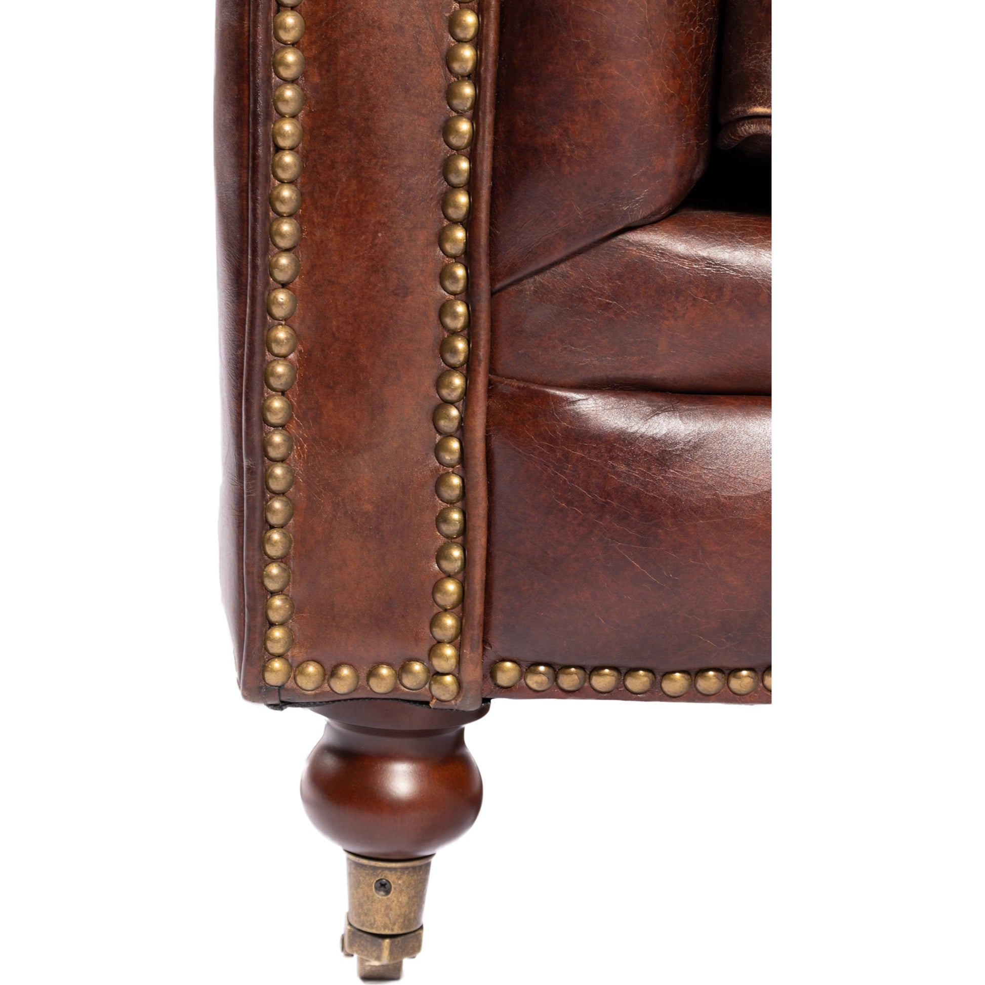 Birmingham Sofa by Moe's Home Collection. Made from top grain leather, hardwood, plywood frame in a traditional style.