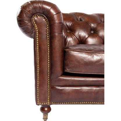 Birmingham Sofa by Moe's Home Collection. Made from top grain leather, hardwood, plywood frame in a traditional style.
