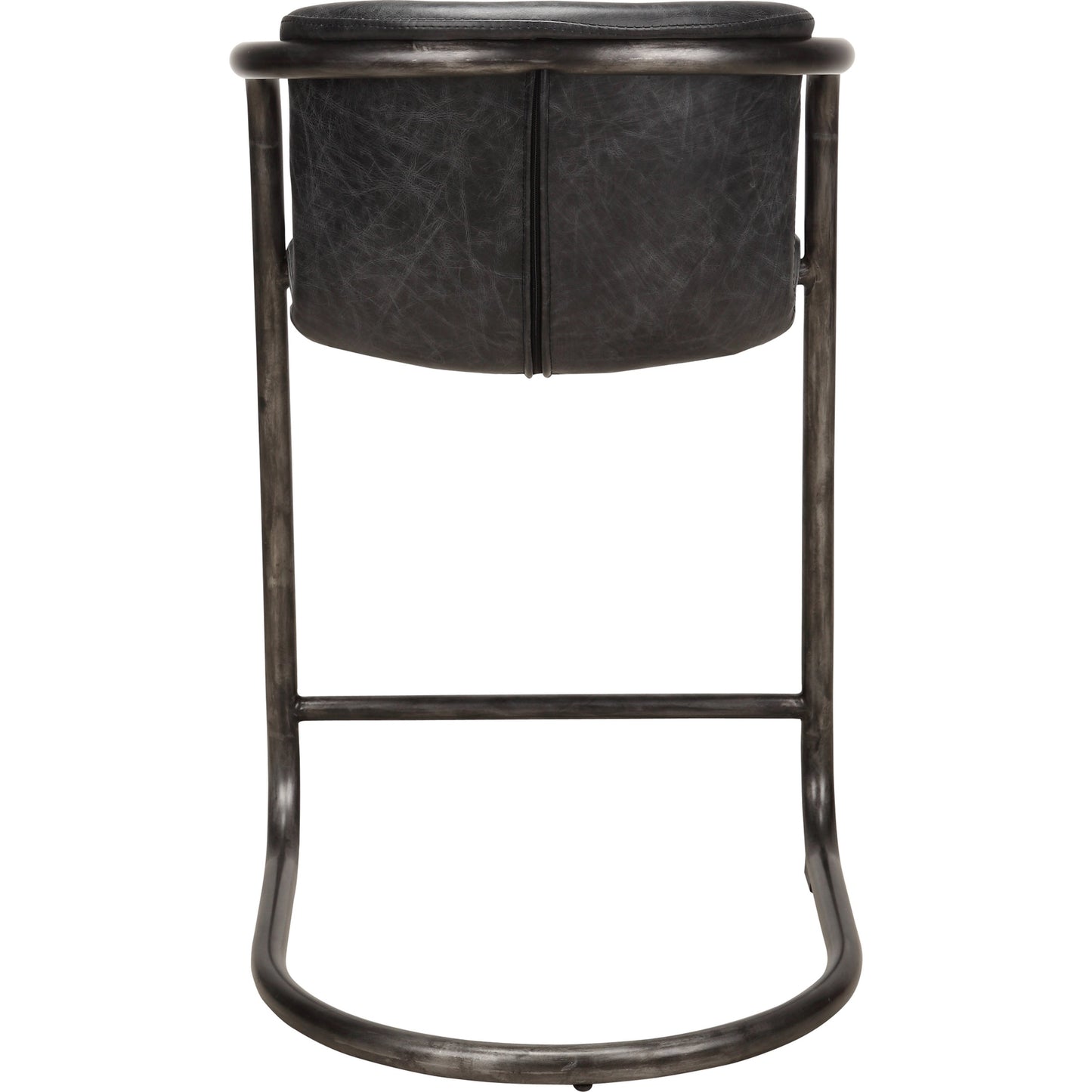 003 S-699900 | Additional Silo | Freeman Counter Stool (Set of 2) by Moe's Home Collection. Made from top grain leather, iron frame in a modern style.