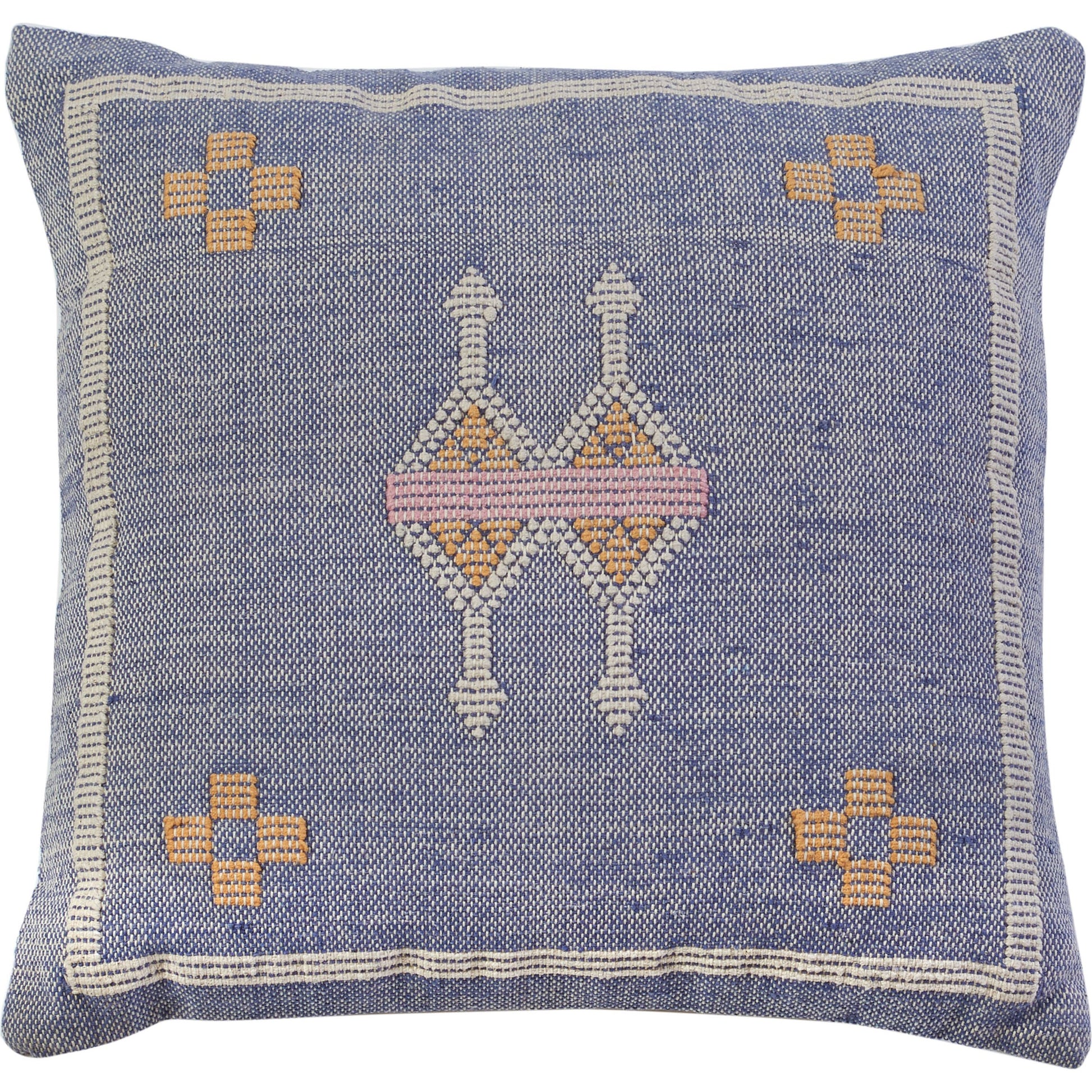 Elmore Pillow by HedgeApple Essentials in blue. Made from unique in a eclectic & global style.