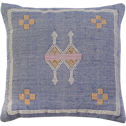 Elmore Pillow by HedgeApple Essentials in blue. Made from unique in a eclectic & global style.