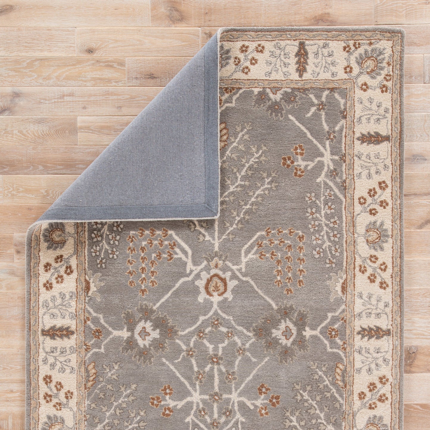 002 O-JAIPUR-RUG126749,O-JAIPUR-RUG129875,O-JAIPUR-RUG129876,O-JAIPUR-RUG129877 | Closeup | Poeme PM51 Rug by Jaipur Living. Made from 100% handspun wool in a traditional style.