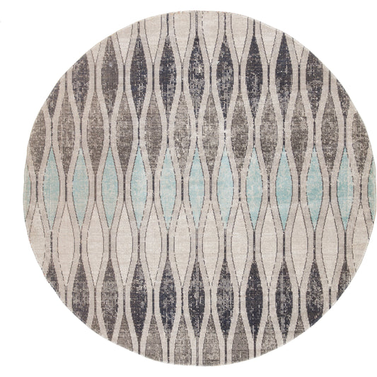 Polaris POL02 Indoor/Outdoor Rug by Jaipur Living in gray, blue. Made from 100% polypropylene in a unique style.