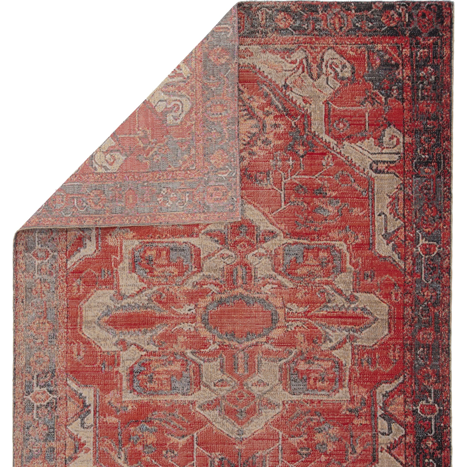 Polaris POL06 Indoor/Outdoor Rug by Jaipur Living in red, blue. Made from 100% polypropylene in a unique style.