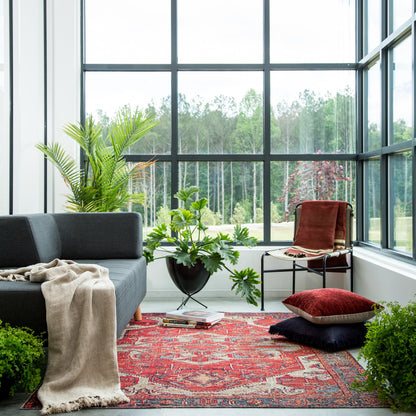 Polaris POL06 Indoor/Outdoor Rug by Jaipur Living in red, blue. Made from 100% polypropylene in a unique style.