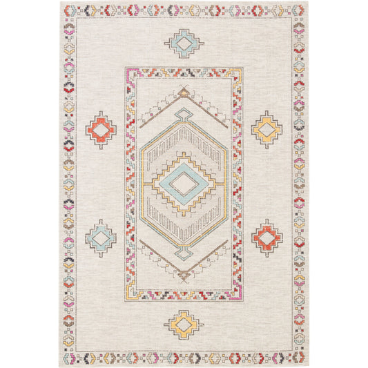 Joan Rug by Jaipur Living in ivory, multicolor. Made from 100% polypropylene in a unique style.