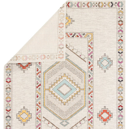 Polaris POL10 Indoor/Outdoor Rug by Jaipur Living in ivory, multicolor. Made from 100% polypropylene in a unique style.