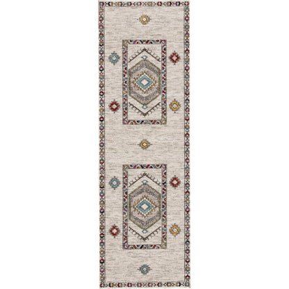 Polaris POL10 Indoor/Outdoor Rug by Jaipur Living in ivory, multicolor. Made from 100% polypropylene in a unique style.