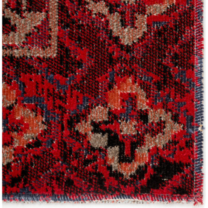 Seneca POL21 Indoor/Outdoor Rug by Jaipur Living in red, black. Made from 100% polypropylene in a unique style.