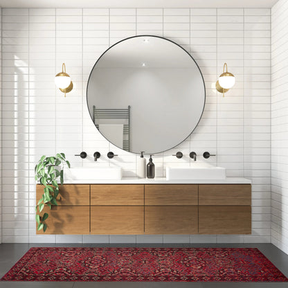 Seneca POL21 Indoor/Outdoor Rug by Jaipur Living in red, black. Made from 100% polypropylene in a unique style.