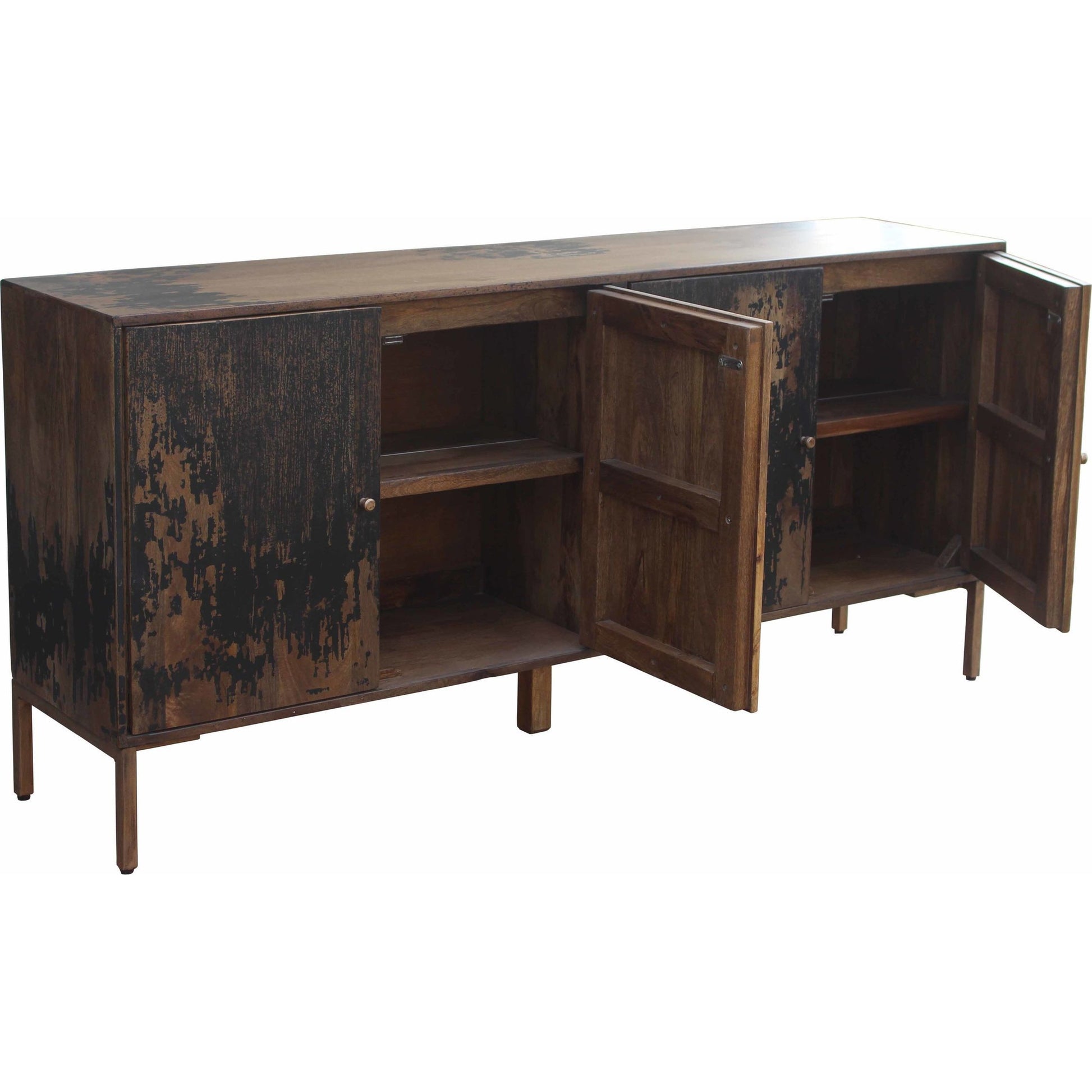 Artists Sideboard by Moe's Home Collection in matt lacquer: no stain. Made from unique in a cottage & farmhouse style.