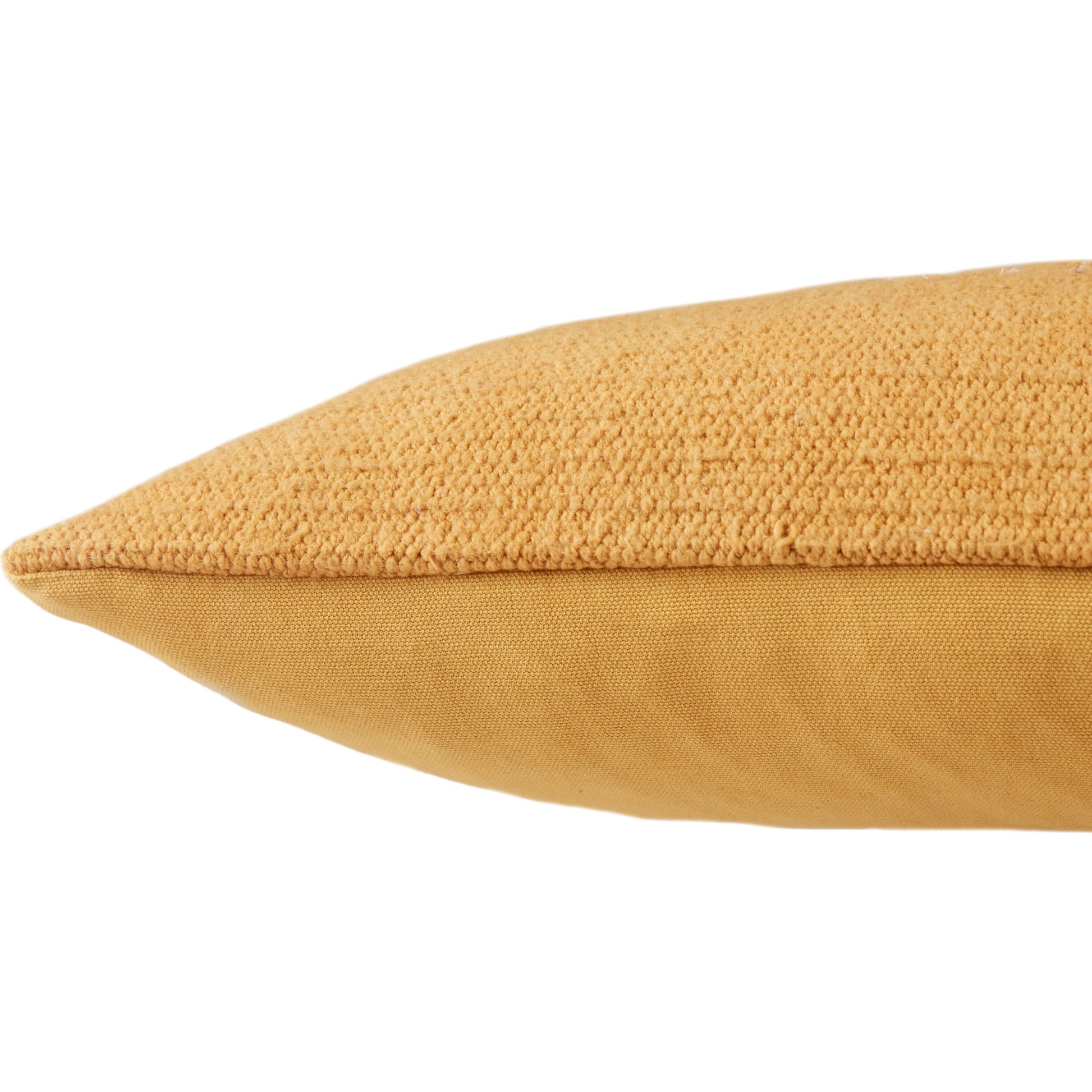 Puebla PUB06 Pillow by Jaipur Living in yellow, white. Made from 100% cotton in a rustic style.