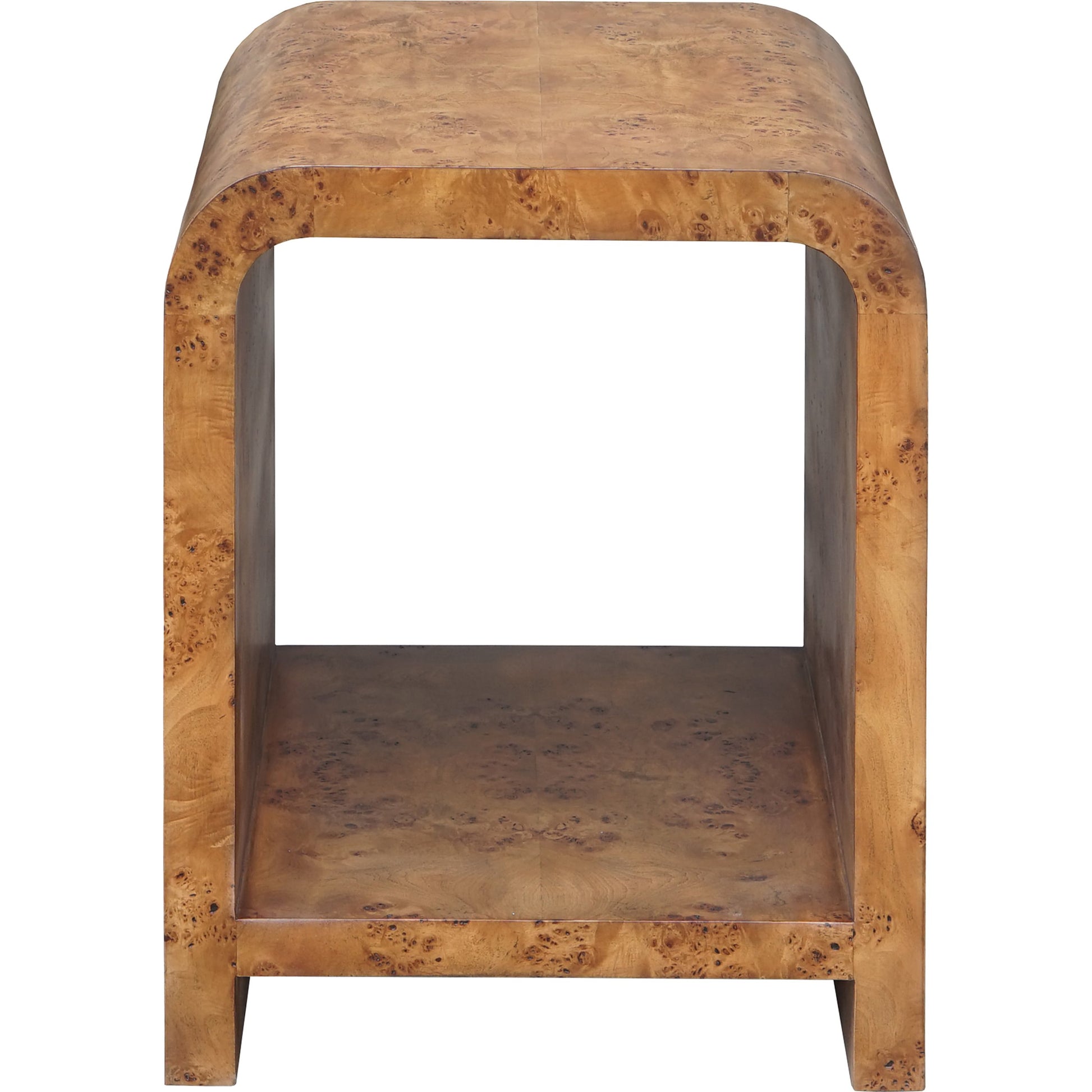 Putnam Side Table by Worlds Away. Made from hardwood solids, mdf, veneer, metal, acrylic in a eclectic & global style.
