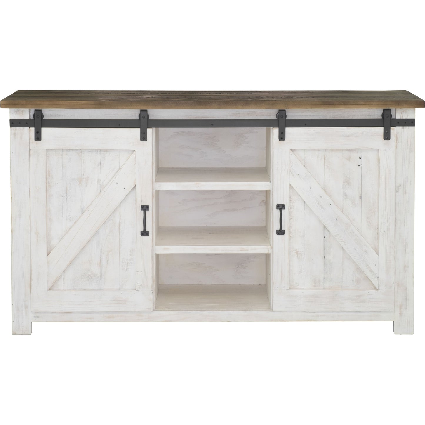 002 SR-818662 | Additional Silo | Provence Sideboard by LH Imports in white, brown. Made from reclaimed pine in a rustic style.