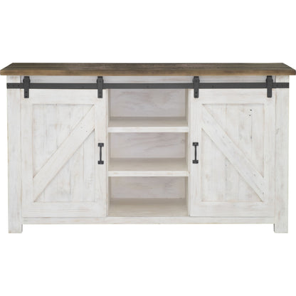 Provence Sideboard by LH Imports in white, brown. Made from reclaimed pine in a rustic style.