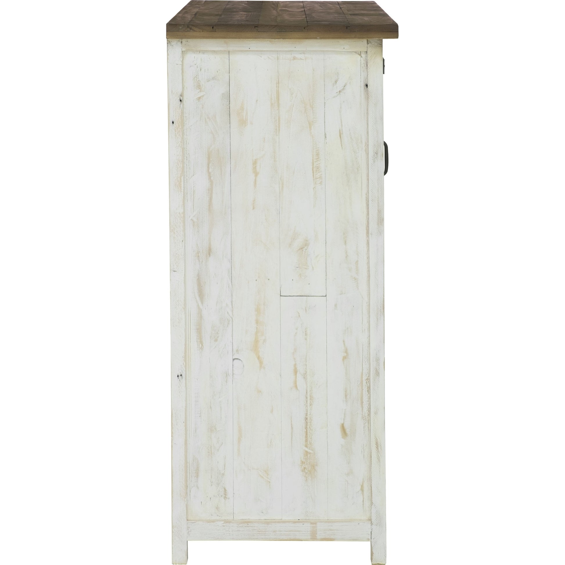 Provence Chest with 1 Door by LH Imports in white, brown. Made from reclaimed pine in a cottage & farmhouse style.